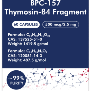 BPC-157, Thymosin-ß4 Fragment (500mcg/2.5mg x 60 capsules)